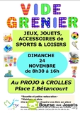 Photo VIDE-GRENIER Jeux-Jouets-Accessoires de Sports et Loisirs à Crolles