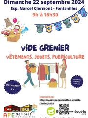 Photo de la bourse aux jouets Vide Grenier de l'APE de l'école Génibrat