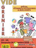 Vide grenier spécial vêtements et jouets et jeux