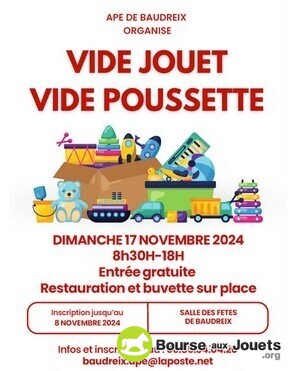 Vide Jouet - Vide Poussette APE de BAUDREIX