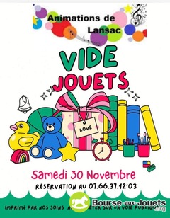 Photo de la bourse aux jouets Vide Jouets à Lansac (33)