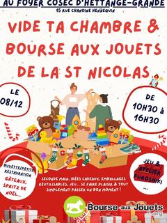 Vide ta chambre et bourse aux jouets de la st nicolas