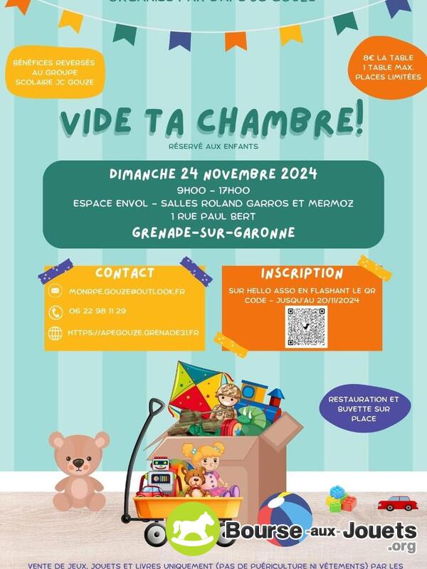 vide ta chambre réservé aux enfants